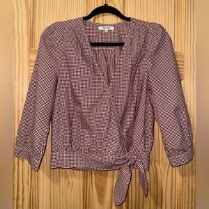 Madewell Crossover gingham shirt size small